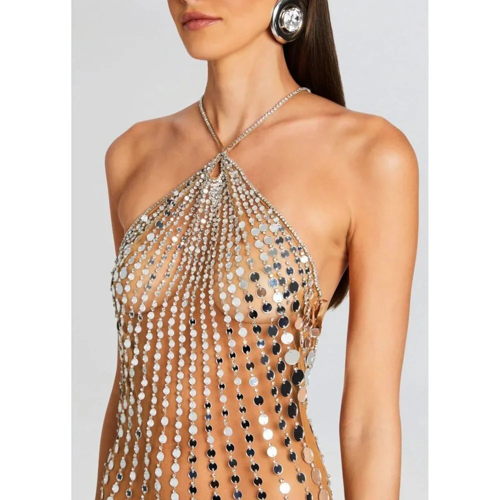 retrofete Maris Dress Tannin Embellished Maxi - Picture 8 of 8